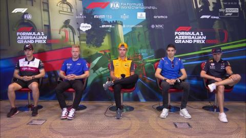 Drivers Press Conference - F1 2022 - Azerbaijan Grand Prix
